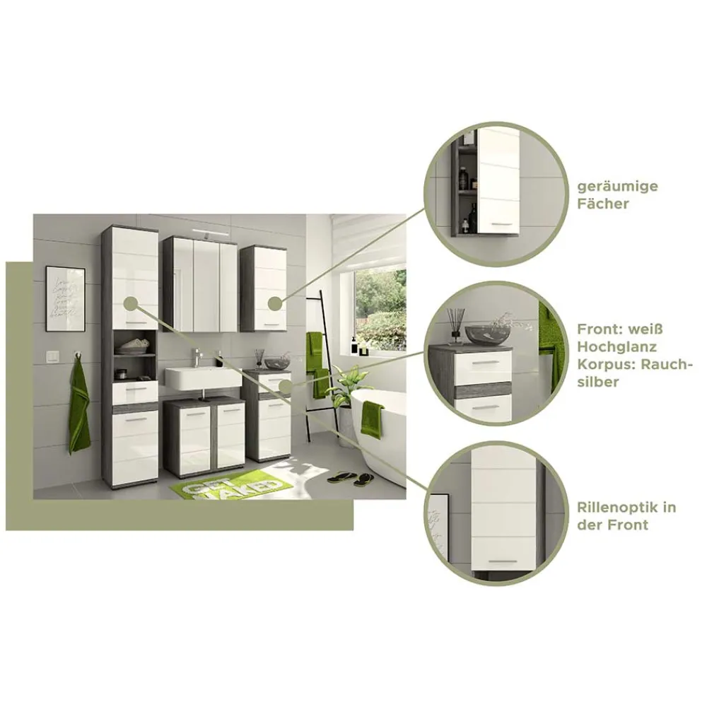 Wohnen Waschbecken-Unterschrank mit zwei Schubladen - Chapan