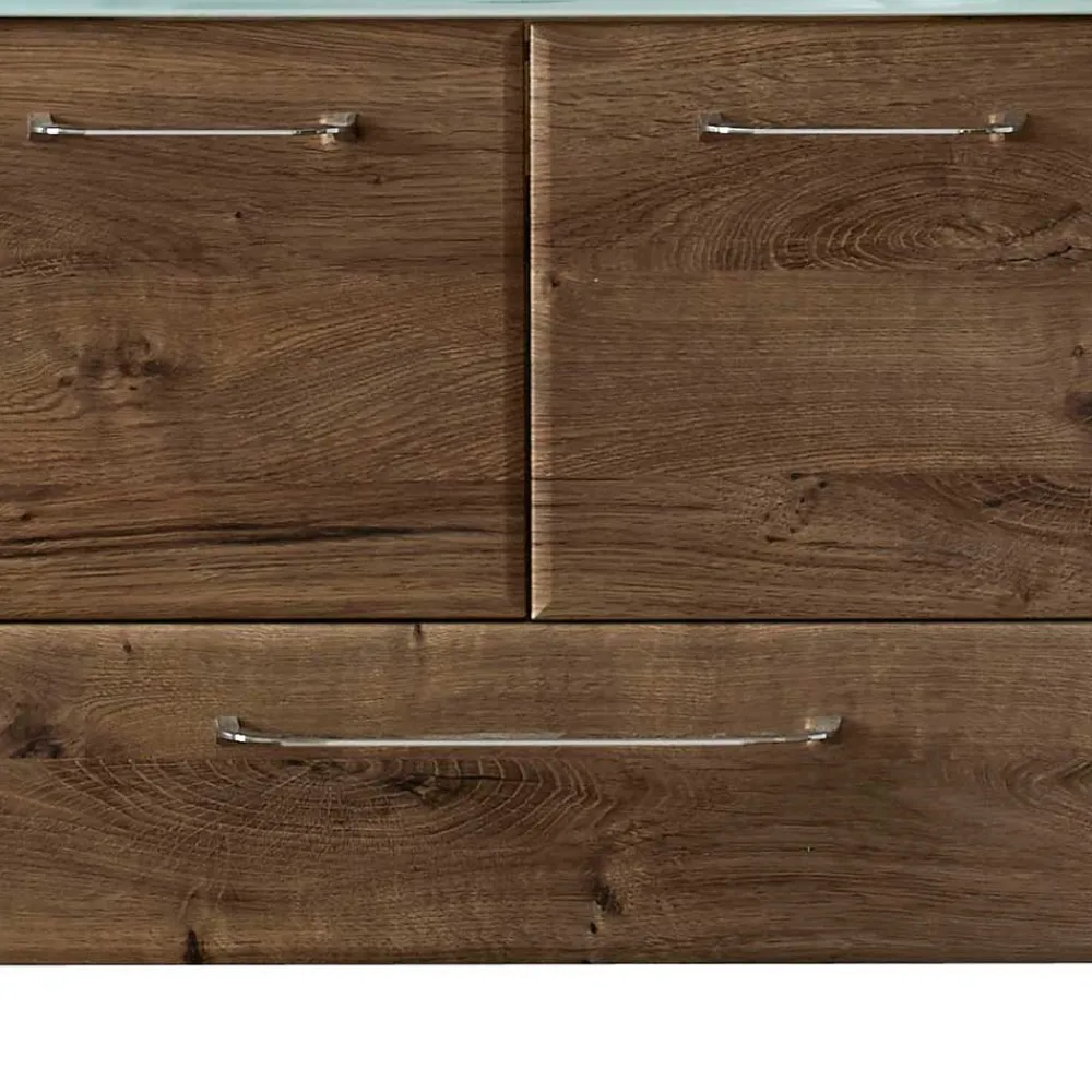 Wohnen Waschkommode mit Glas-Waschbecken - Miss X