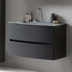 Wohnen Waschkonsole in Dunkelgrau - Natarivos