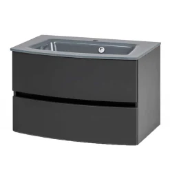 Wohnen Waschkonsole in Dunkelgrau - Natarivos