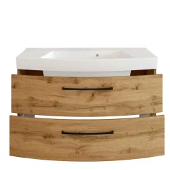 Wohnen Waschkonsole in Holzdekor Wildeiche - Arazony