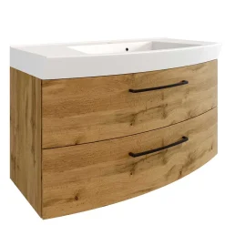 Wohnen Waschkonsole in Holzdekor Wildeiche - Arazony