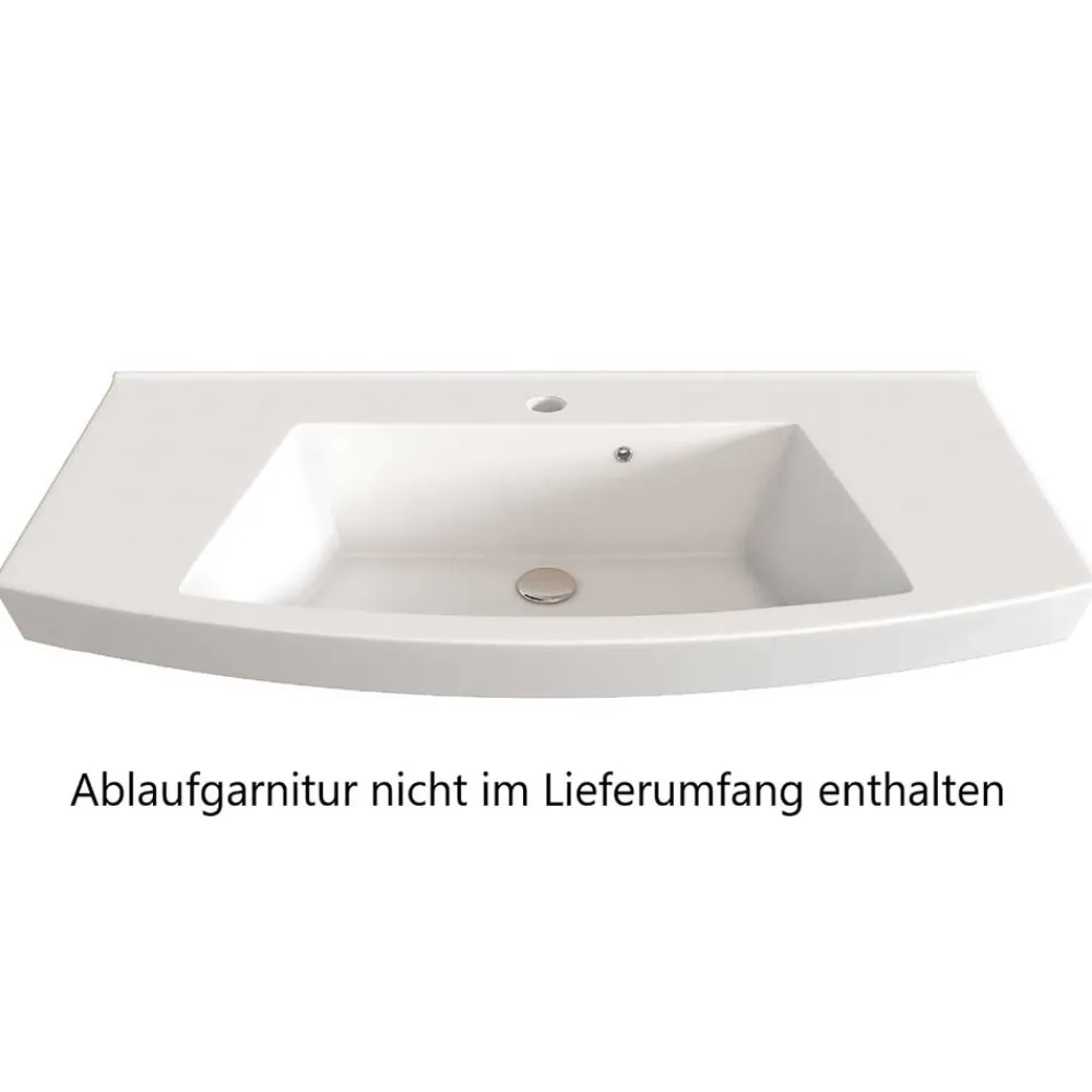 Wohnen Waschkonsole in Holzdekor Wildeiche - Arazony