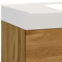 Wohnen Waschkonsole in Holzdekor Wildeiche - Arazony