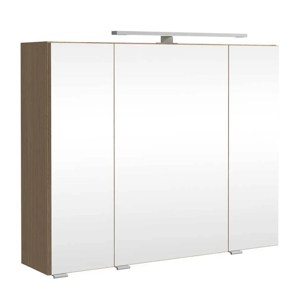 Wohnen Badezimmer Komplett*Waschkonsole und Spiegelschrank Set - Vibulam (zweiteilig)