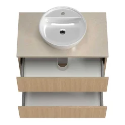 Wohnen Badezimmer Komplett*Waschkonsole und Spiegelschrank Set - Vibulam (zweiteilig)