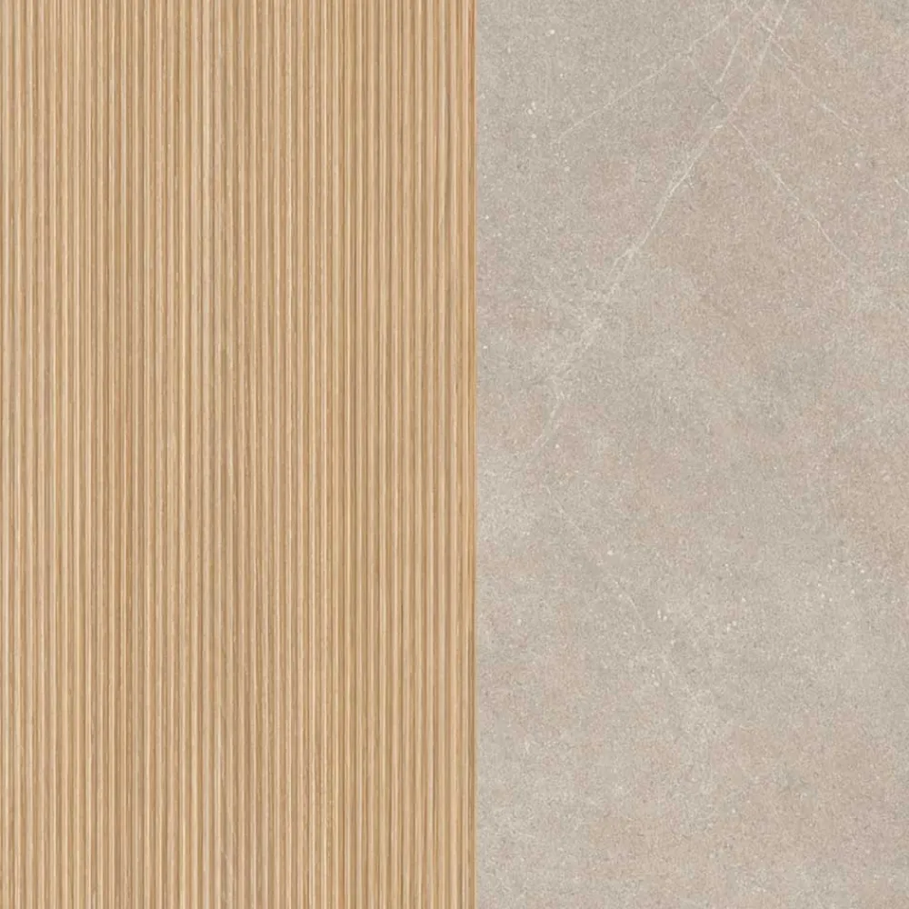 Wohnen Badezimmer Komplett*Waschkonsole und Spiegelschrank Set - Vibulam (zweiteilig)