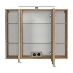 Wohnen Badezimmer Komplett*Waschkonsole und Spiegelschrank Set - Vibulam (zweiteilig)