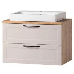 Wohnen Waschkonsole und Spiegelschrank Set - Trioto (zweiteilig)