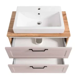 Wohnen Waschkonsole und Spiegelschrank Set - Trioto (zweiteilig)