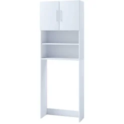 Wohnen Waschmaschinen Schrank in Weiß - Calla