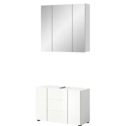 Wohnen Badezimmer Komplett*Waschplatz & Spiegelschrank Set - Vitablos (zweiteilig)
