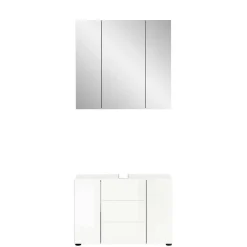 Wohnen Badezimmer Komplett*Waschplatz & Spiegelschrank Set - Vitablos (zweiteilig)