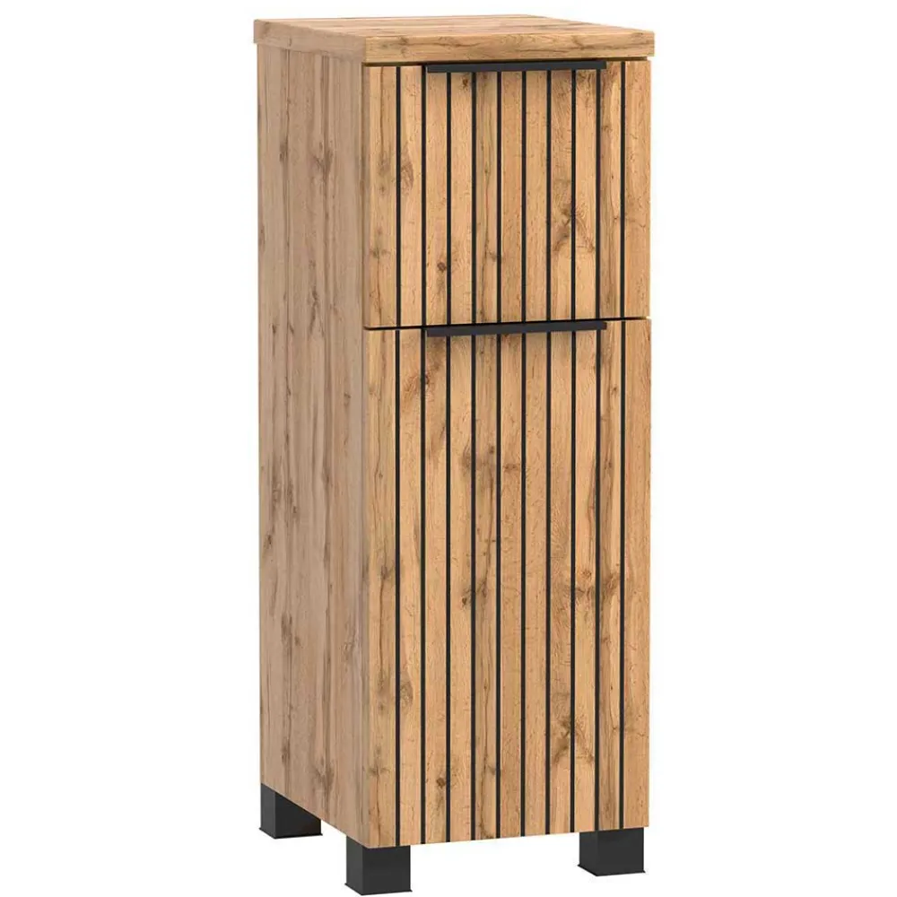 Wohnen Badezimmer Komplett*Waschplatz & Unterschrank Set - Crystoga (dreiteilig)