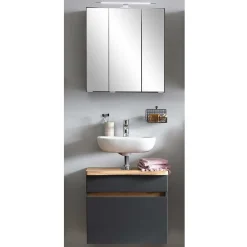 Wohnen Waschplatz Badschränke zweifarbig - Agiruan (zweiteilig)