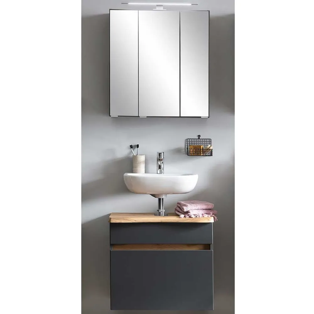 Wohnen Waschplatz Badschränke zweifarbig - Agiruan (zweiteilig)