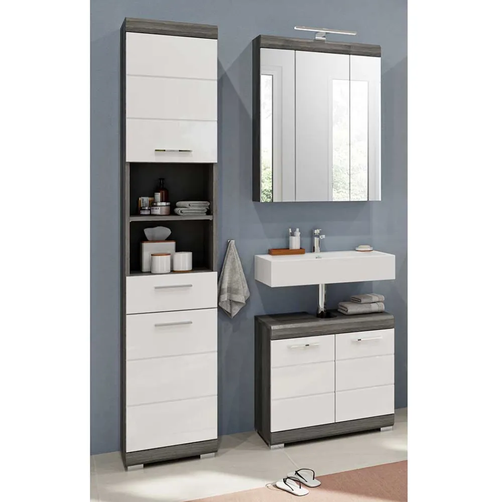 Wohnen Waschplatz Einrichtung & Hochschrank - Nancys (dreiteilig)