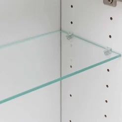 Wohnen Waschplatz Einrichtung in Weiß mit Wildeiche - Gyatso (zweiteilig)