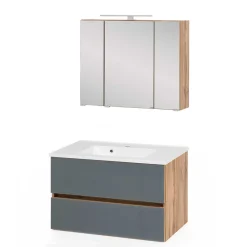 Wohnen Waschplatz Einrichtung zweifarbig - Anviletca (zweiteilig)