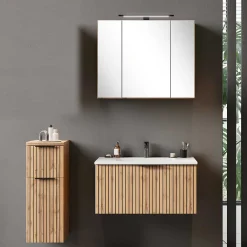 Wohnen Waschplatz Einrichtungsset Möbel - Crystoga (dreiteilig)