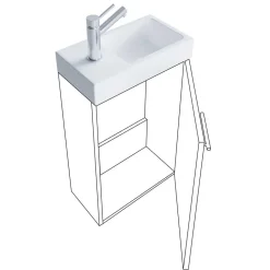 Wohnen Waschplatz fürs Gäste WC Set - Denima (zweiteilig)