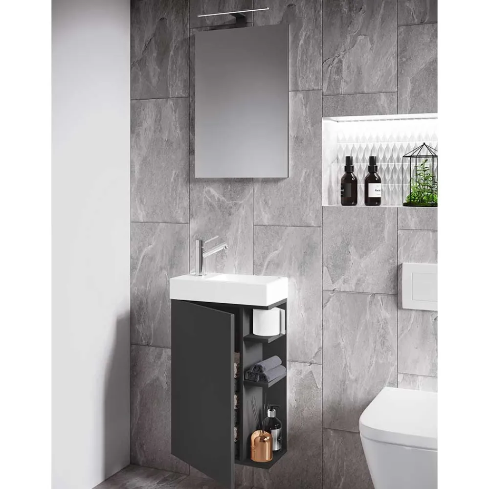 Wohnen Waschplatz fürs Gäste-Bad Set - Fabio (zweiteilig)