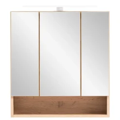 Wohnen Badezimmer Komplett*Waschplatz Kombination in Holzoptik - Tofias (zweiteilig)