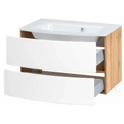Wohnen Waschplatz Möbel Set in Weiß - Neuvana (zweiteilig)