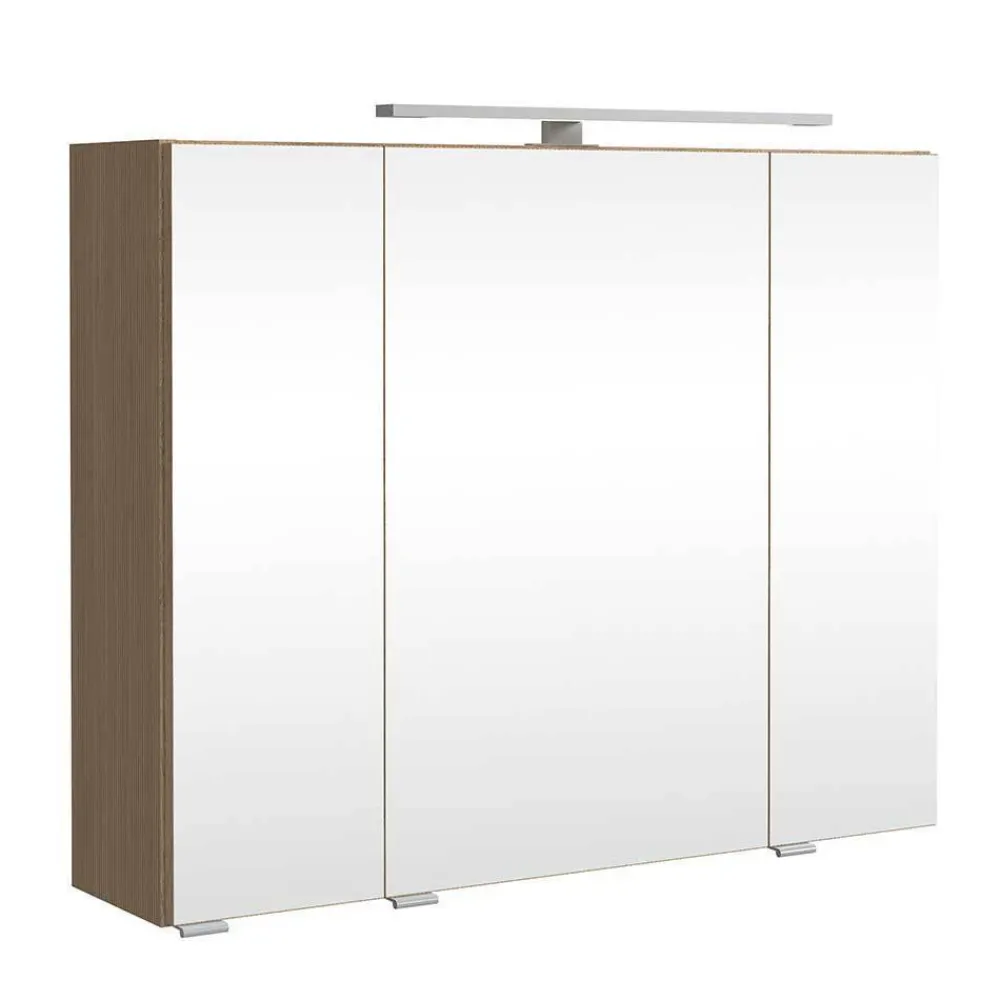 Wohnen Badezimmer Komplett*Waschplatz und Midischrank Set - Vibulam (dreiteilig)