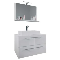 Wohnen Waschplatz zum Aufhängen fürs Bad - Ipsum (zweiteilig)