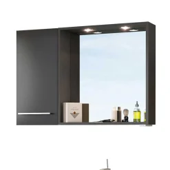 Wohnen Waschtisch 90 cm & Spiegel - Estregos (dreiteilig)