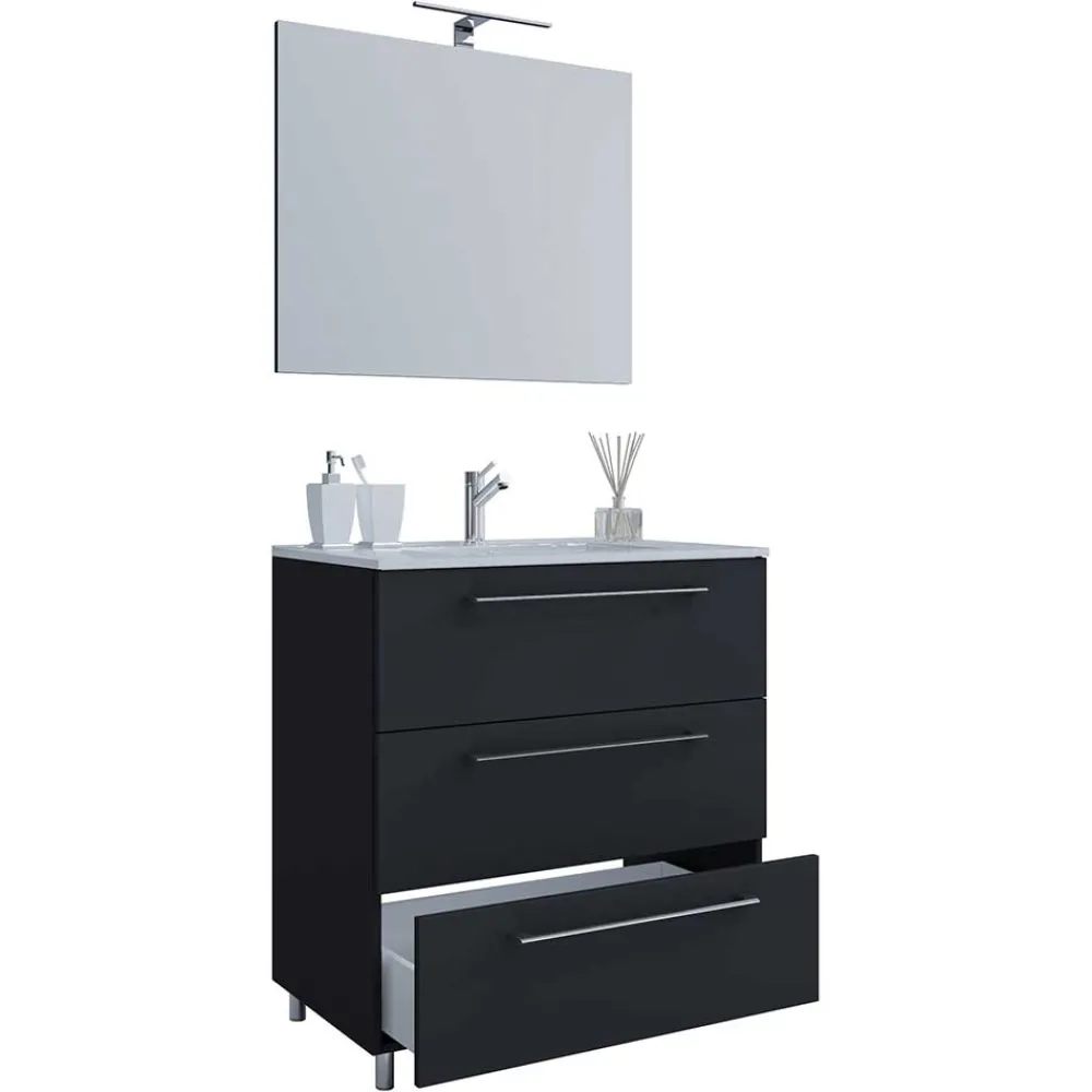 Wohnen Waschtisch & Wandspiegel fürs Bad - Gloriella (zweiteilig)