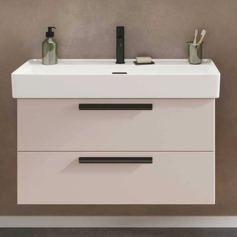 Wohnen Waschtisch für eine Armatur in Hellgrau - Adendras