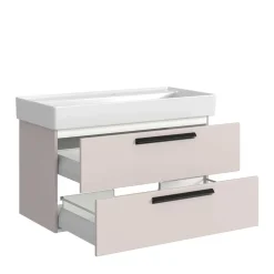 Wohnen Waschtisch für eine Armatur in Hellgrau - Adendras