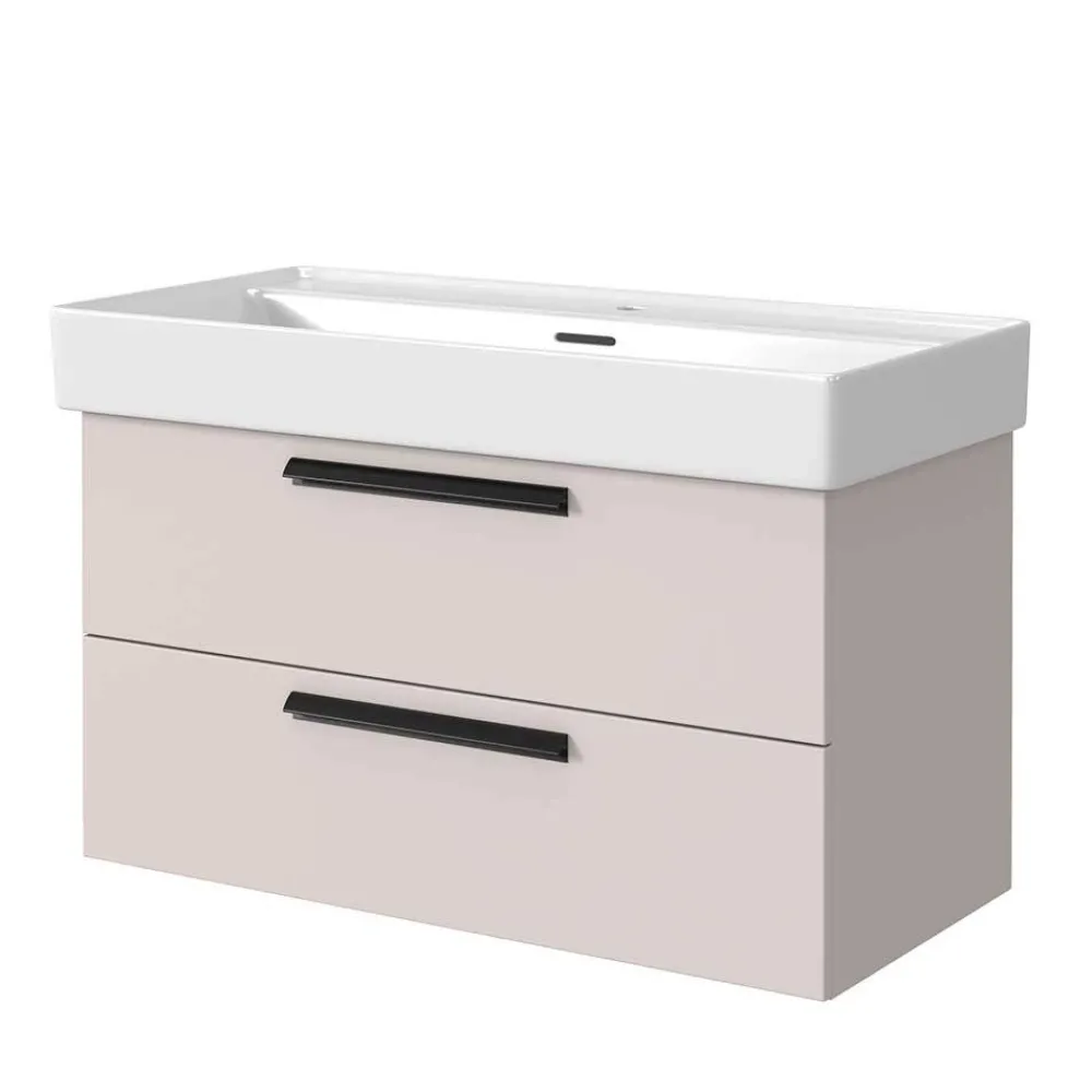 Wohnen Waschtisch für eine Armatur in Hellgrau - Adendras