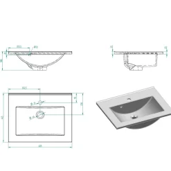 Wohnen Waschtisch im Buche Dekor - Mabeca