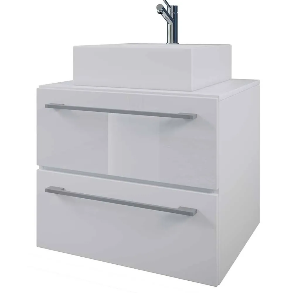 Wohnen Badschränke|Waschtisch*Waschtisch in Weiß - hängend - Ipsum