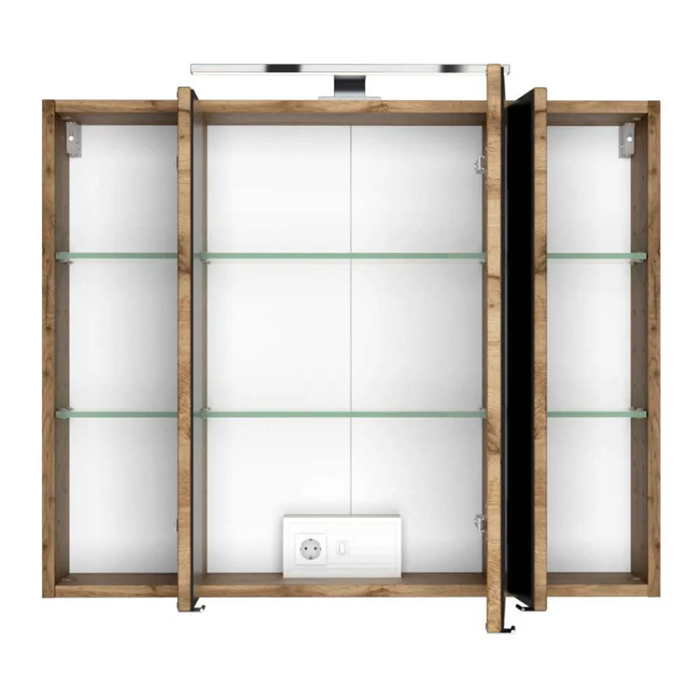 Wohnen Waschtisch Möbel & Hochschrank Set - Vrendina (dreiteilig)