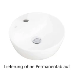 Wohnen Waschtisch mit Aufsatzbecken in Eiche Hell - Vibulam