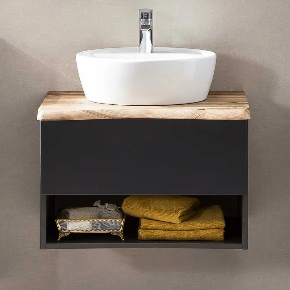 Wohnen Badschränke|Waschtisch*Waschtisch mit Aufsatzbecken für die Wand - Breznia