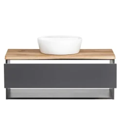 Wohnen Badschränke|Waschtisch*Waschtisch mit Aufsatzbecken für die Wand - Breznia