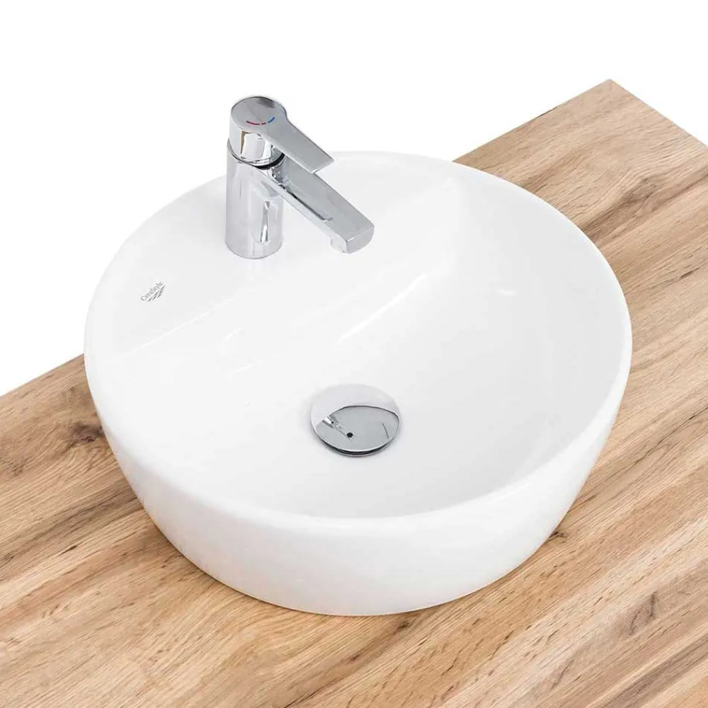 Wohnen Badschränke|Waschtisch*Waschtisch mit Aufsatzbecken für die Wand - Breznia