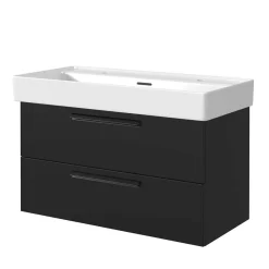 Wohnen Waschtisch mit Becken für zwei Armaturen - Ostoro