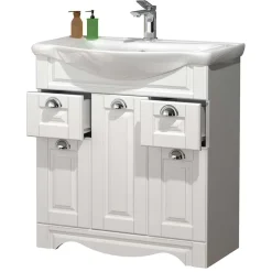 Wohnen Waschtisch mit Becken in Weiß - klassisch - Akira