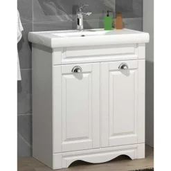 Wohnen Waschtisch|Waschbeckenunterschränke*Waschtisch mit Doppeltür und Becken - Akira