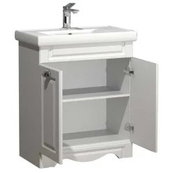 Wohnen Waschtisch|Waschbeckenunterschränke*Waschtisch mit Doppeltür und Becken - Akira