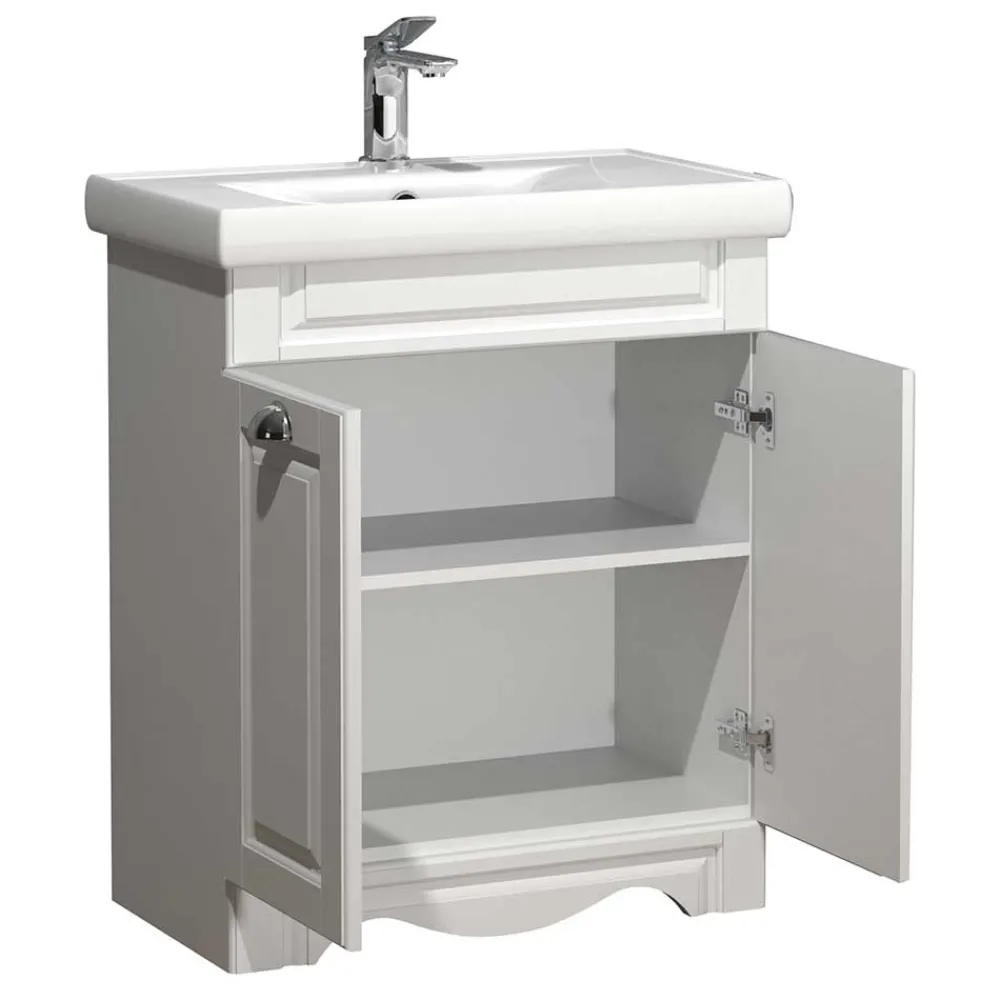 Wohnen Waschtisch|Waschbeckenunterschränke*Waschtisch mit Doppeltür und Becken - Akira