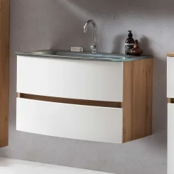 Wohnen Waschtisch mit Glas Einlassbecken - Neuvana