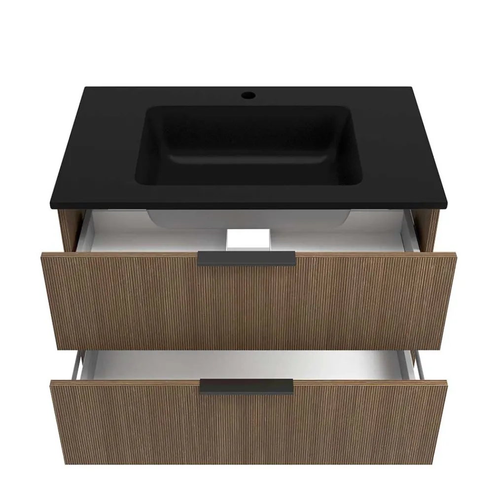 Wohnen Waschtisch mit schwarzem Einbaubecken - Ucaida