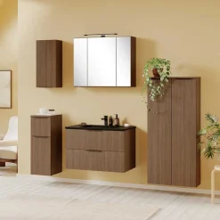 Wohnen Waschtisch mit schwarzem Einbaubecken - Ucaida